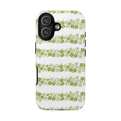 Pyrex Crazy Daisy Spring BlossonFloral Phone Case: Tough Cases with Elegant Green Floral Design, Durable Phone Cover