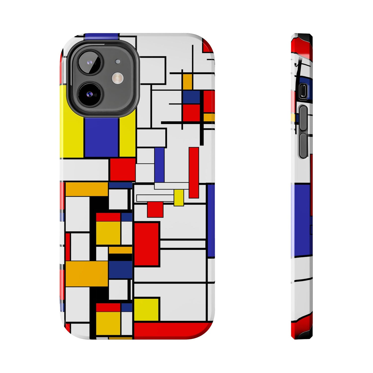 Retro Mod Mondrian, Mid Century Modern Style Tough Phone Case