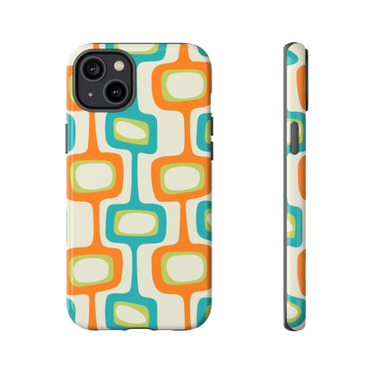 Mid Century Modern Groovy Googie Design, Colorful Smart Phone Tough Cases - Mid Century Modern Gal