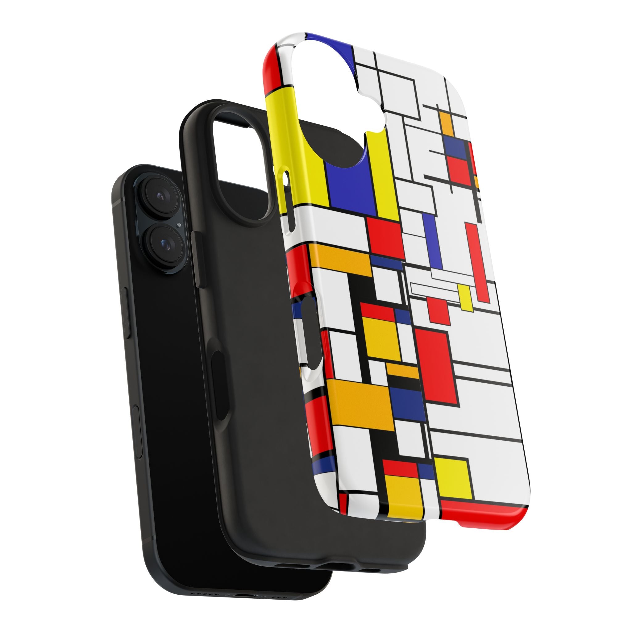 Retro Mod Mondrian, Mid Century Modern Style Tough Phone Case