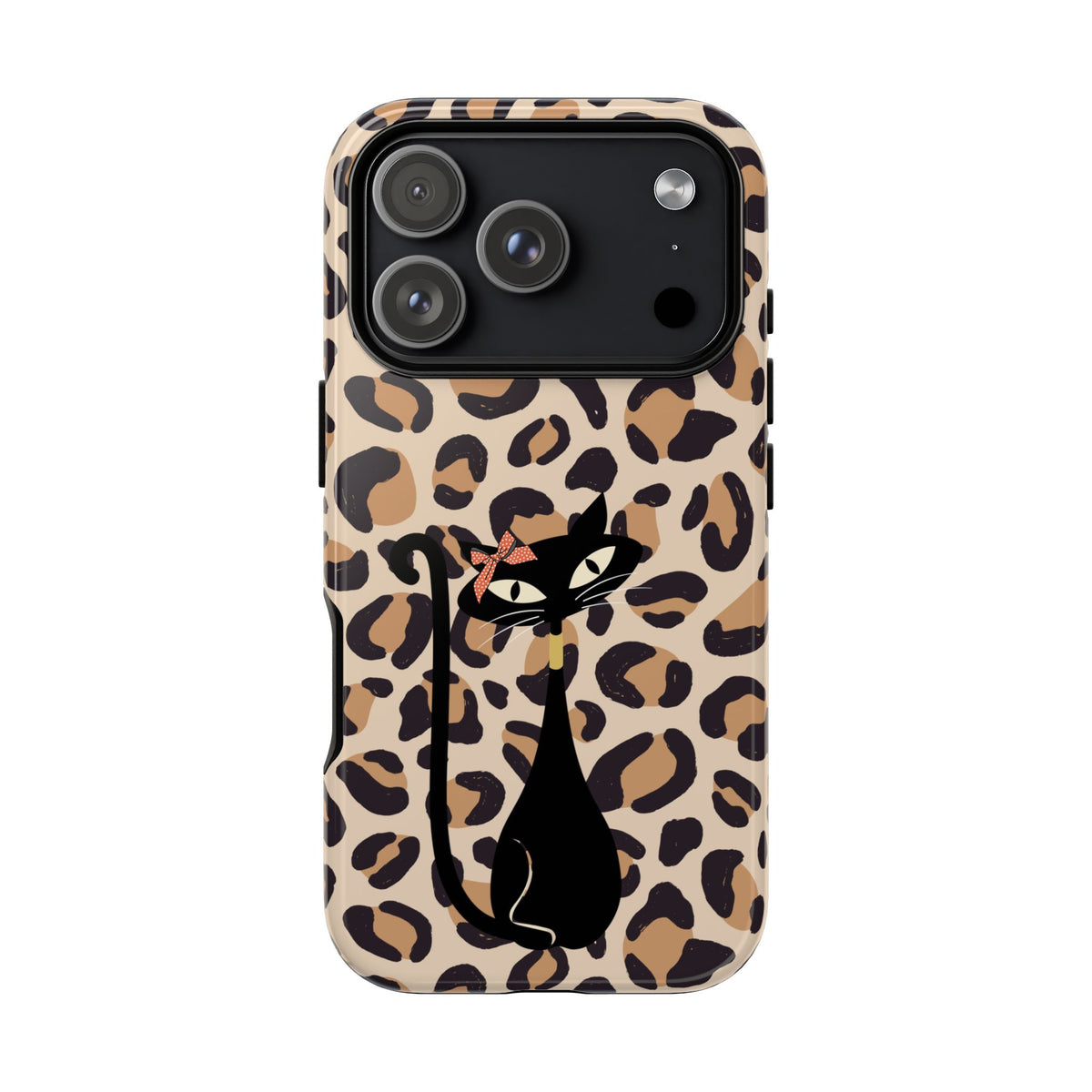 Mid Century Modern 50s Leopard Print, Atomic Cat, Mid Mod Tough Cases