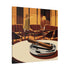 Cigar And Boubon Whiskey Mid Century Modern Vintage Lounge Matte Canvas Art Print - Mid Century Modern Gal