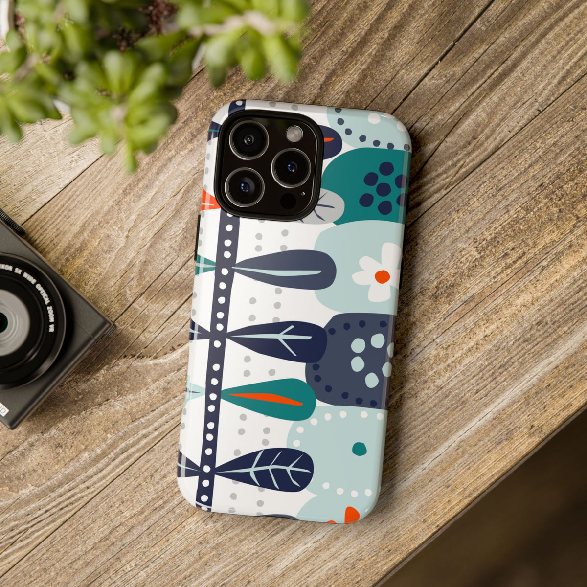 Scandinavian Modern Floral Nordic Hygge Tough Phone Case