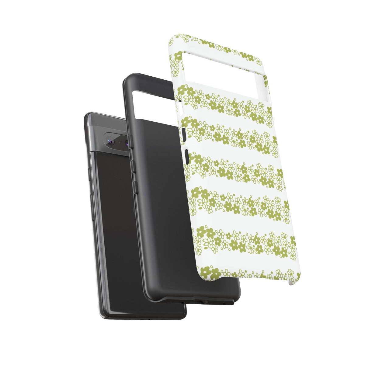 Pyrex Crazy Daisy Spring BlossonFloral Phone Case: Tough Cases with Elegant Green Floral Design, Durable Phone Cover