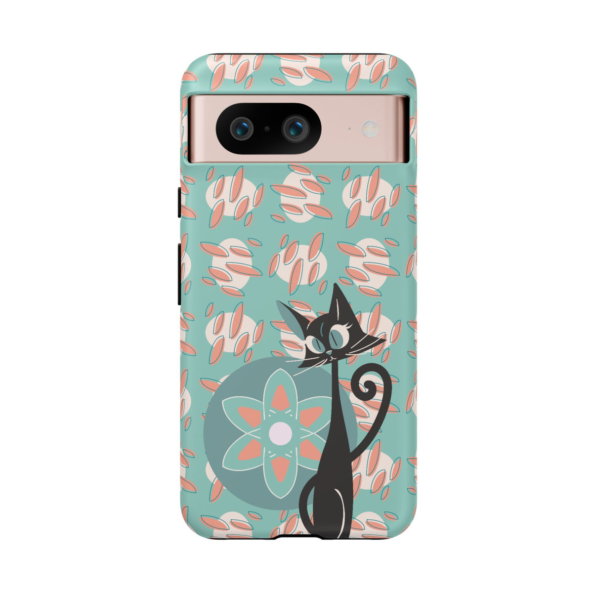 Atomic Cat, Mid Century Modern Funky Fun Smart Phone Tough Phone Cases