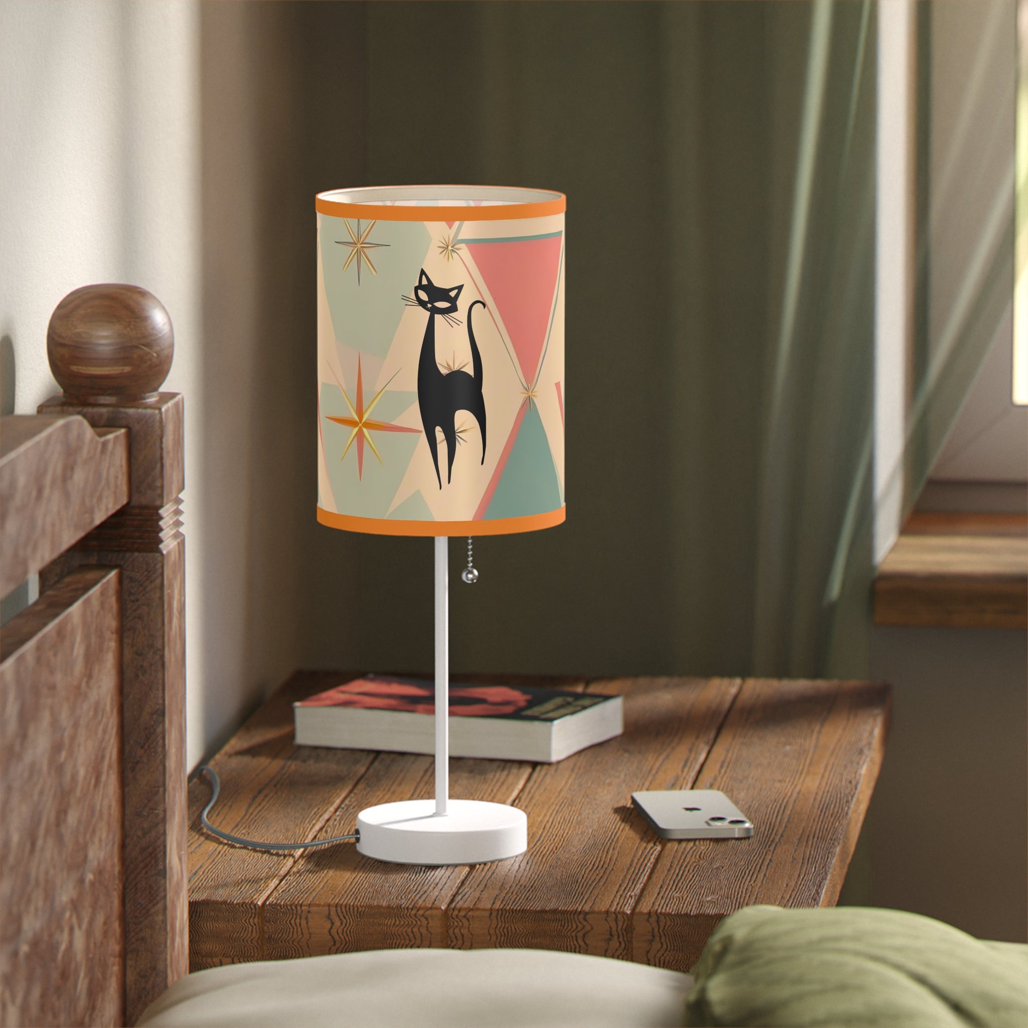 Mid-Century Modern Cat Lamp – Stylish Home Decor for Cat Lovers - Mid Century Modern Gal