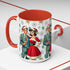 Mid Century Modern Atomic 50s Christmas Franciscan Starburst Pattern Mug - Mid Century Modern Gal