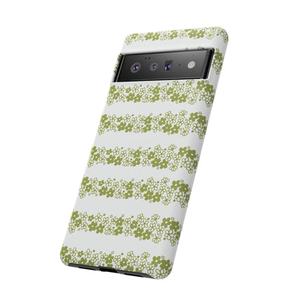 Pyrex Crazy Daisy Spring BlossonFloral Phone Case: Tough Cases with Elegant Green Floral Design, Durable Phone Cover