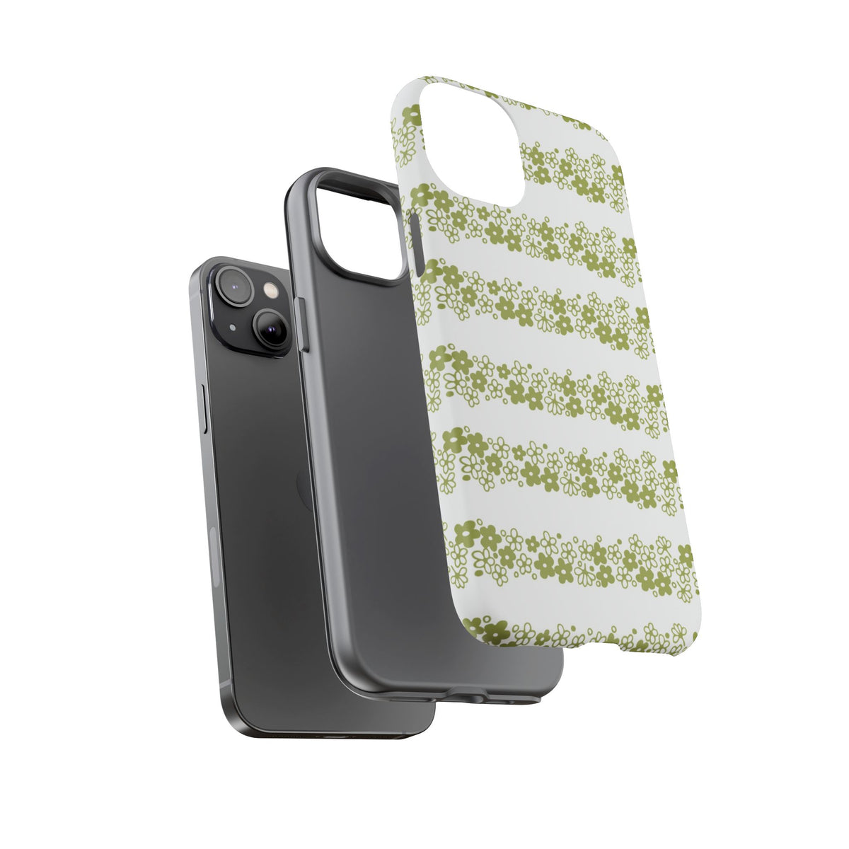 Pyrex Crazy Daisy Spring BlossonFloral Phone Case: Tough Cases with Elegant Green Floral Design, Durable Phone Cover