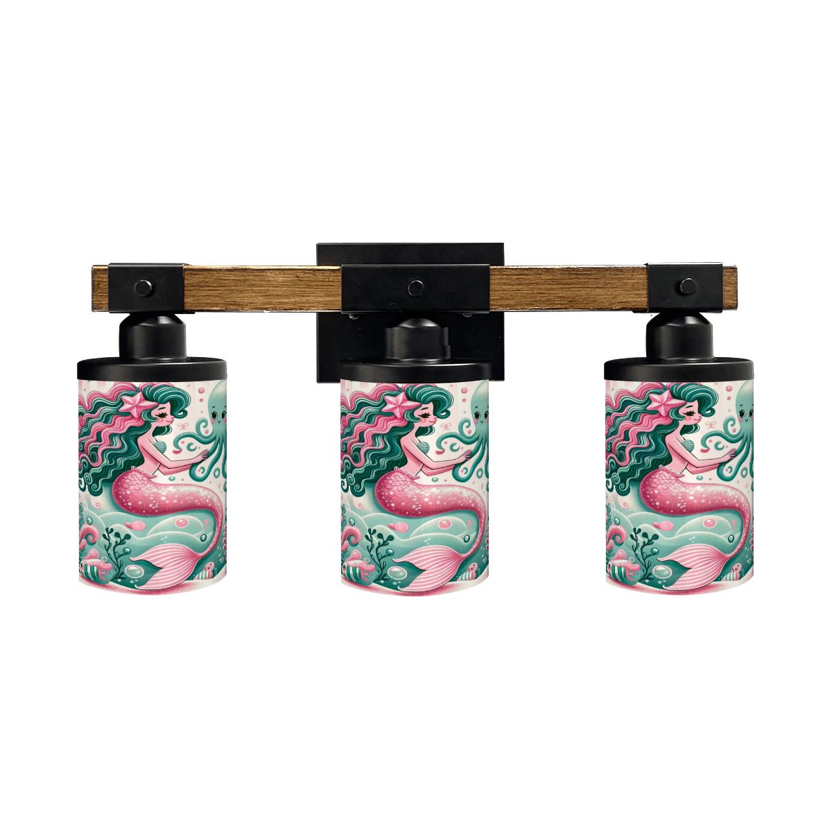 Mid Mod Mermaid Retro Kitschy Mod Vanity Light Fixture - Mid Century Modern Gal