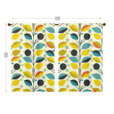 Mid Century Modern Scandinavian Yellow, Aqua, Orange, Mid Mod Retro Window Curtains (two panels) - Mid Century Modern Gal