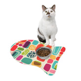 Mid Century Modern Amoeba Design, MCM Cat, Dog Feeding Mat - Mid Century Modern Gal