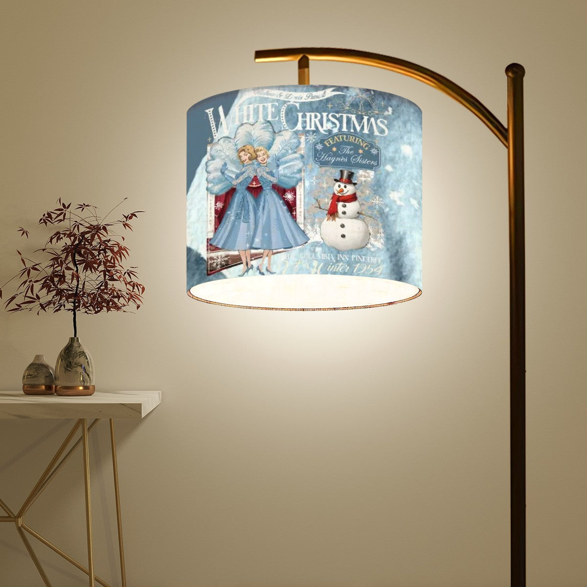 Wallace and Davis Christmas Lamp Shade For Arc Floor Lamp