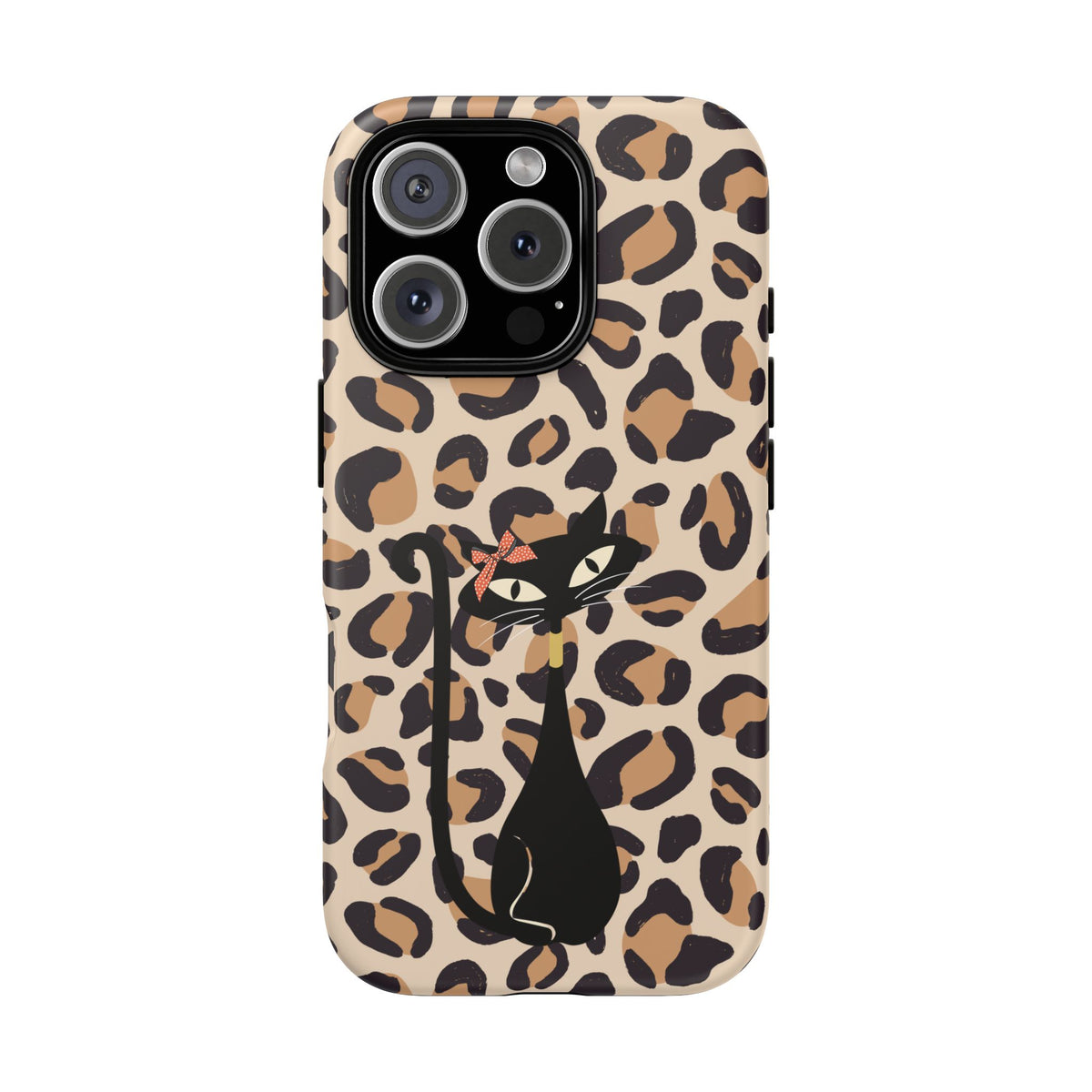 Mid Century Modern 50s Leopard Print, Atomic Cat, Mid Mod Tough Cases