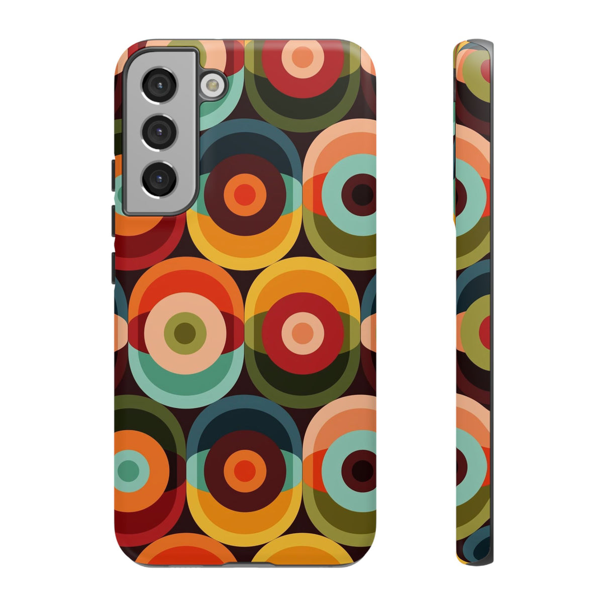 Retro Groovy Space Orb, Funky Fun Tough Phone Case