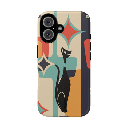 Atomic Cat, Sexton Cat, Mid Mod, Retro Geometric, Starburst Tough Phone Cases