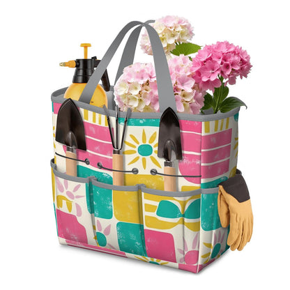 Mid Century Modern Palm Springs Modernism Teal Pink Yellow Garden Tool Bag - Mid Century Modern Gal