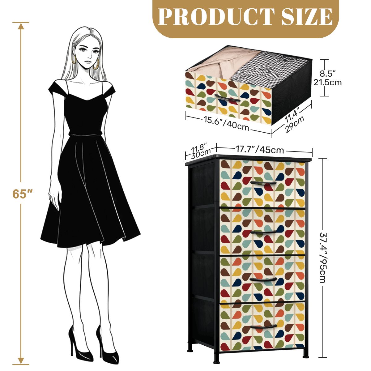 Scandinavian Modern Danish Mid Century Modern 4-Drawer Dresser - Mid Century Modern Gal