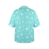 Mid Mod Atomic Aqua Starburt Summer Vibe Women&