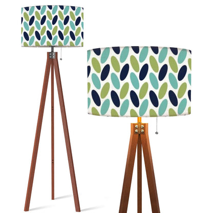 Mid Century Modern Navy Blue, Green, Aqua Funky Fun Tripod Floor Lamp - Mid Century Modern Gal