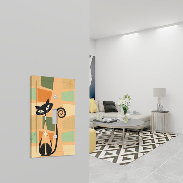Atomic Cat Mid Century Modern Leather Texture Switch Cover 1-Gang 1 Toggle