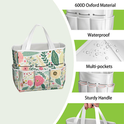 Floral Pink Mid Century Modern Garden Tool Bag - Mid Century Modern Gal