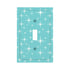 Mid Century Modern Aqua Blue Starburst Modern Switch Cover 1-Gang 1 Toggle - Mid Century Modern Gal