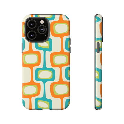 Mid Century Modern Groovy Googie Design, Colorful Smart Phone Tough Cases - Mid Century Modern Gal