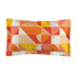 Vibrant Geometric, Orange, Yellow, Funky Microfiber Pillow Sham for Cozy Bedrooms - Mid Century Modern Gal