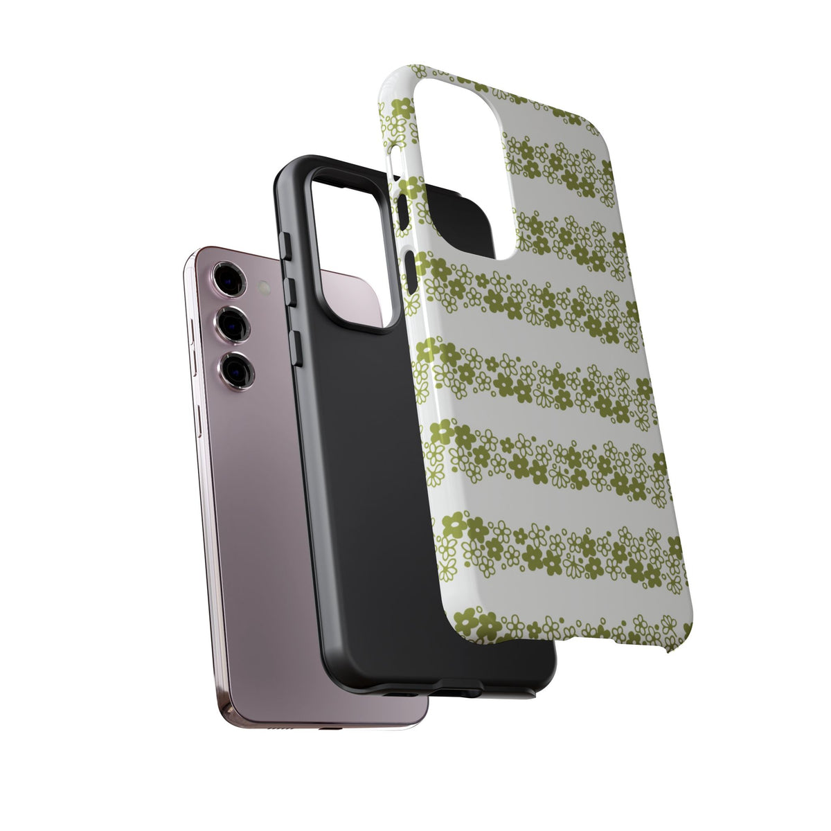 Pyrex Crazy Daisy Spring BlossonFloral Phone Case: Tough Cases with Elegant Green Floral Design, Durable Phone Cover