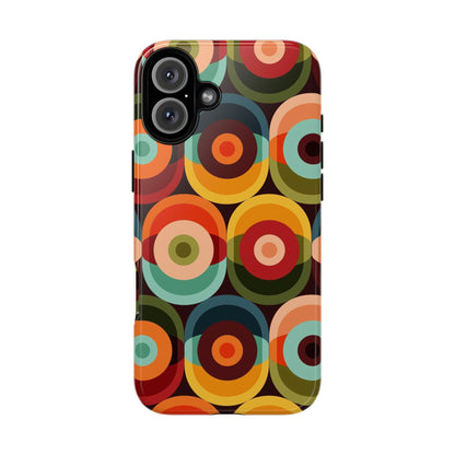 Retro Groovy Space Orb, Funky Fun Tough Phone Case