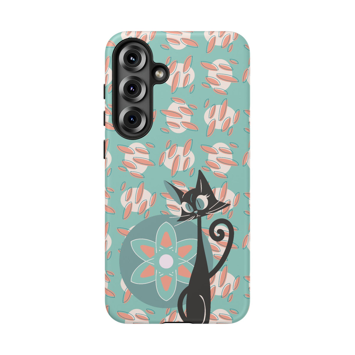 Atomic Cat, Mid Century Modern Funky Fun Smart Phone Tough Phone Cases