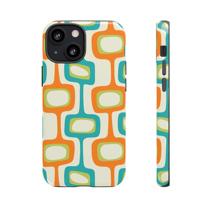 Mid Century Modern Groovy Googie Design, Colorful Smart Phone Tough Cases - Mid Century Modern Gal