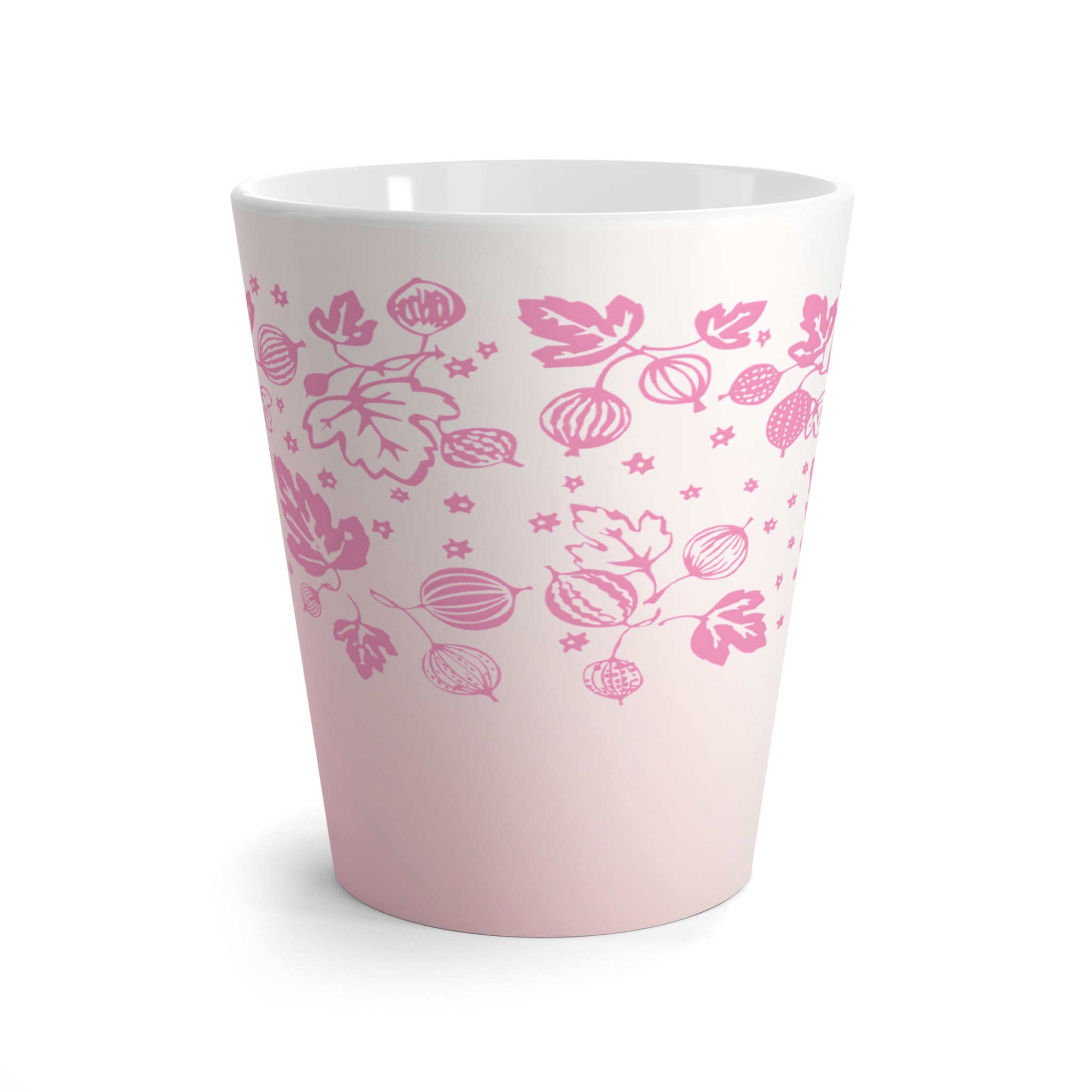 Pyrex Gooseberries Pink Mid Mod Latte Mug