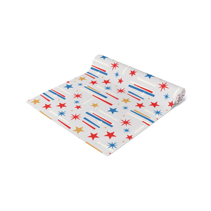 Mid Century Modern 4th of July Stars Holiday Table Runner - Mid Century Modern Gal