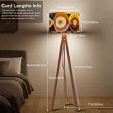 Mid Century Modern Groovy 70s Orbs, Earthy Tones MCM Tripod Floor Lamp - Mid Century Modern Gal