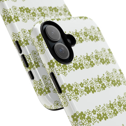 Pyrex Crazy Daisy Spring BlossonFloral Phone Case: Tough Cases with Elegant Green Floral Design, Durable Phone Cover