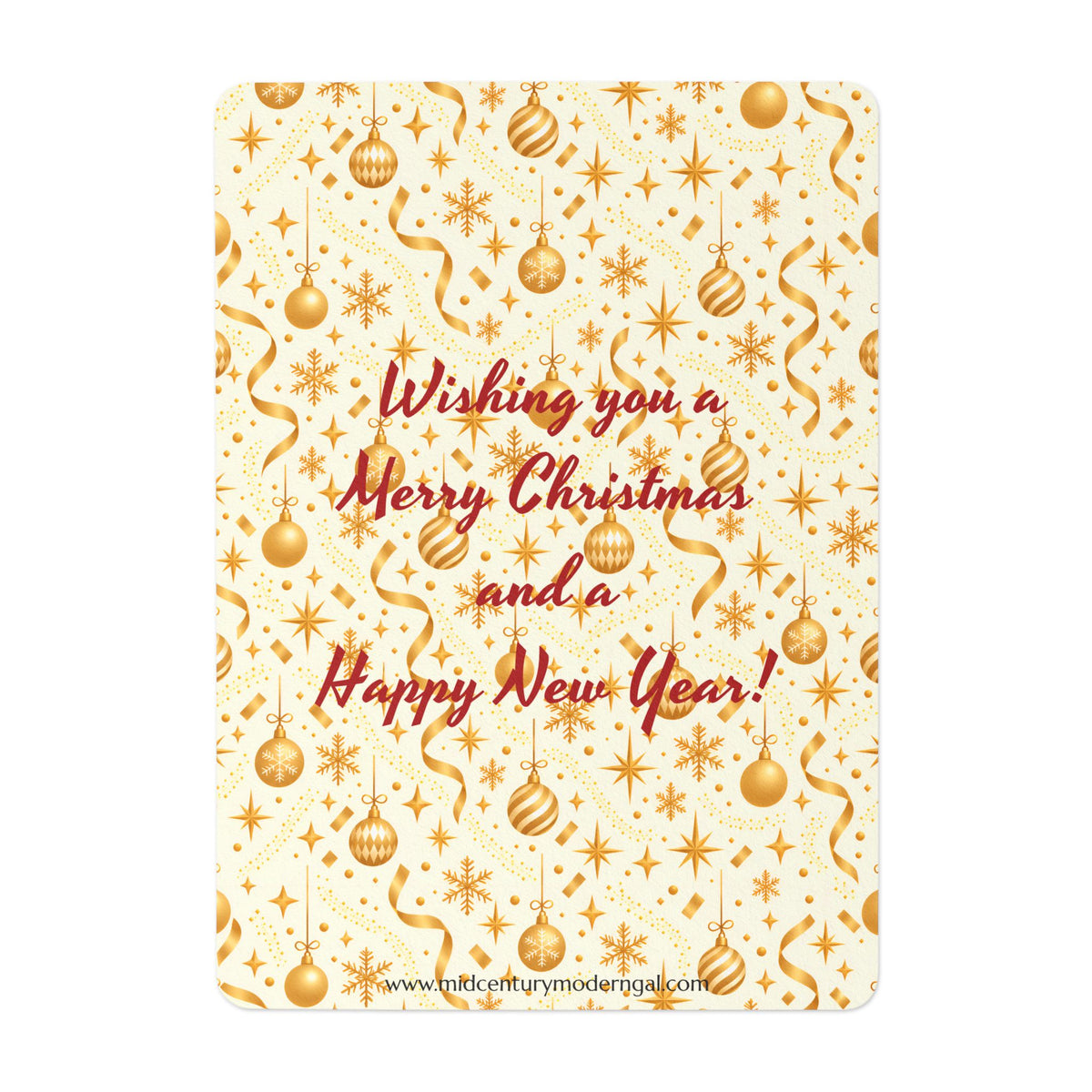 Mid Century Modern Christmas Martini Dapper Gay Male Couple Flat Postcard Style Christmas Greeting Cards