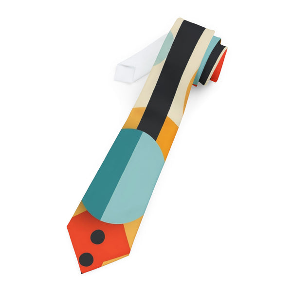Mid Century Modern Bauhaus DesignedColorful Geometric Necktie - Modern Design for Stylish Men