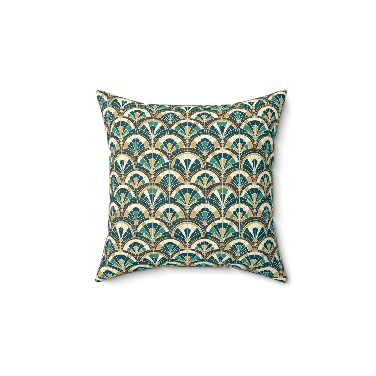 Art Deco Peacock Inspired Pillow Cover and Insert - Mid Century Modern Gal