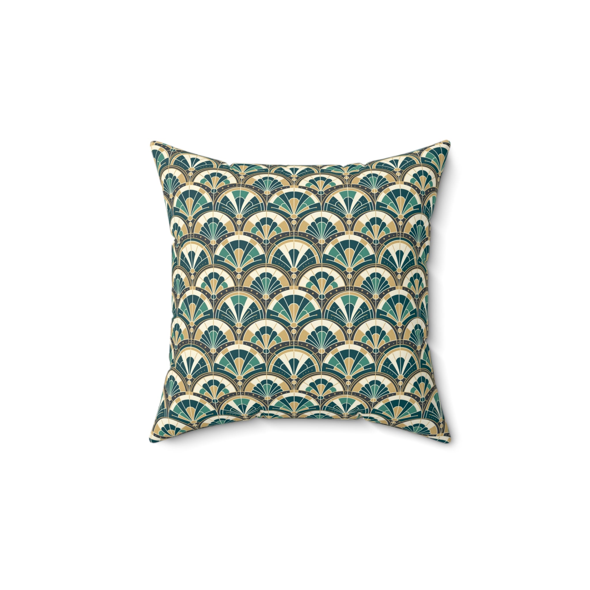 Art Deco Peacock Inspired Pillow Cover and Insert - Mid Century Modern Gal