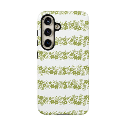 Pyrex Crazy Daisy Spring BlossonFloral Phone Case: Tough Cases with Elegant Green Floral Design, Durable Phone Cover