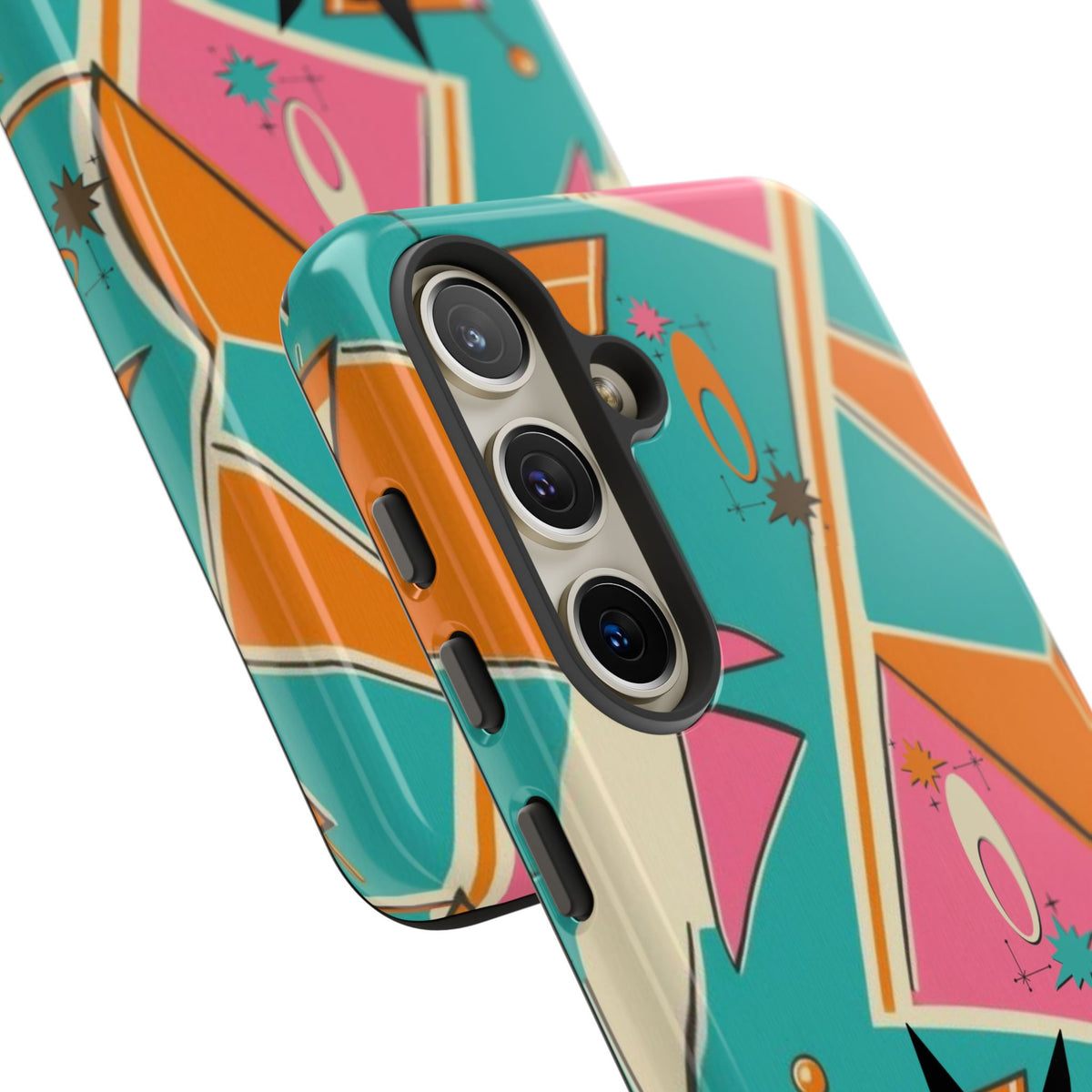 Atomic Cat Mid Mod Retro Cat Phone Case - Tough Cases for Stylish Cat Lovers