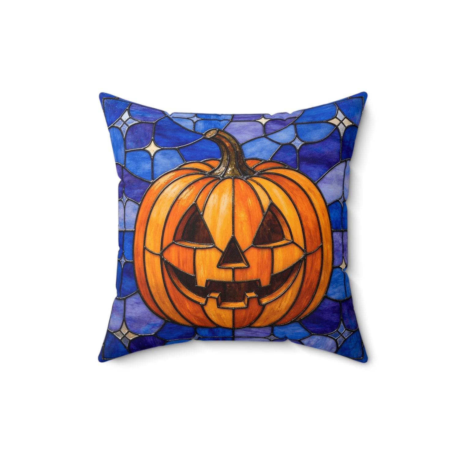 Halloween Stained Glass Style Jack-o&