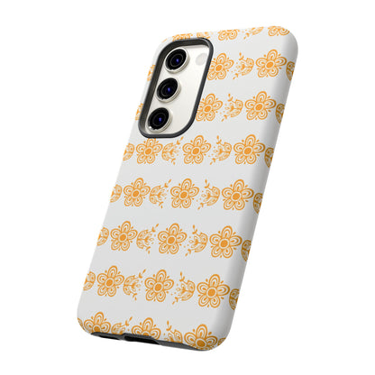 Pyrex Golden Butterfly Floral Phone Case, Tough Cases for Stylish Protection, Gift for Her, Durable, Trendy Floral Design, Cell Phone Cover