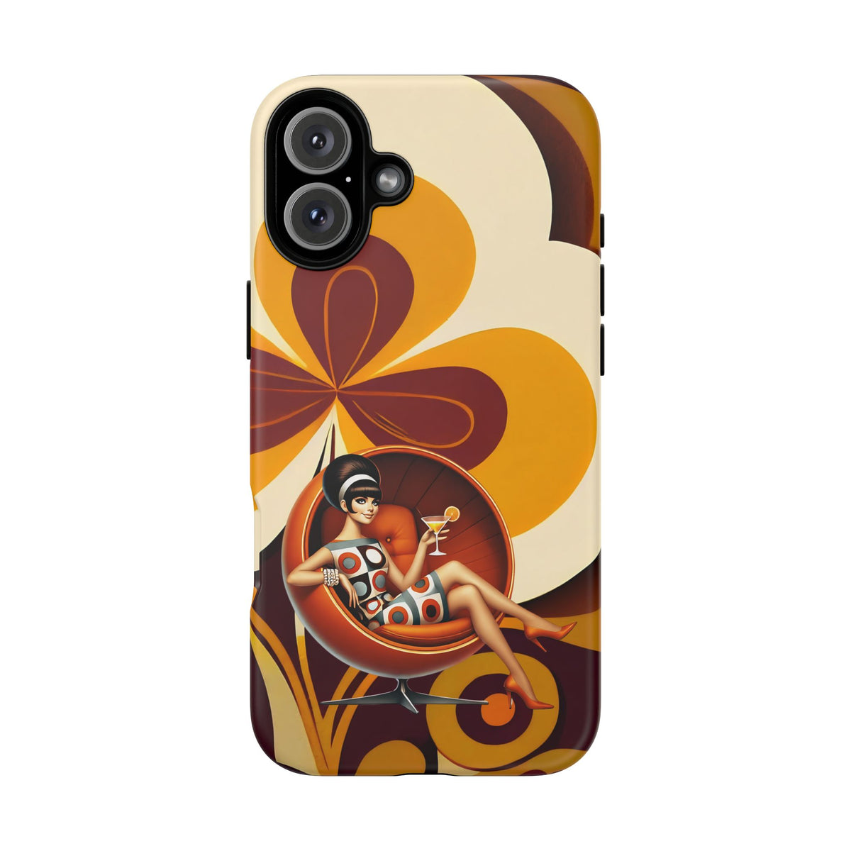 Groovy Mod 60s Retro Flower Power Phone Cases