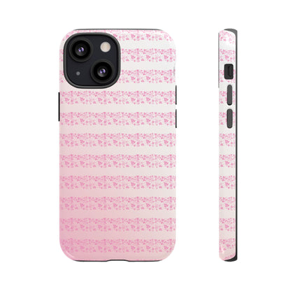 Pink Pyrex Gooseberry Striped Phone Case, Stylish Phone Cover, Tough Protective Case, Cute Cell Phone Case, Trending Gift for Her