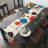 Modern Bauhaus Designed Table Runner, Red, Blue Yellow, Geometric Designed Mod Tableware - Mid Century Modern Gal