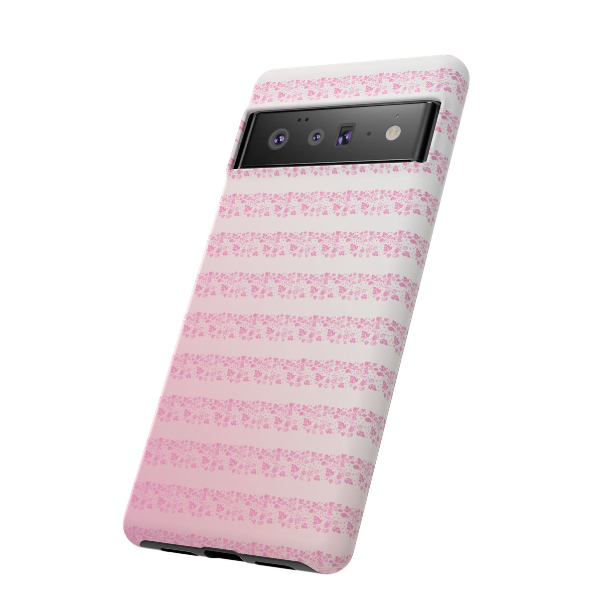 Pink Pyrex Gooseberry Striped Phone Case, Stylish Phone Cover, Tough Protective Case, Cute Cell Phone Case, Trending Gift for Her