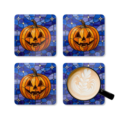 Halloween Stained Glass Style Jack-o&